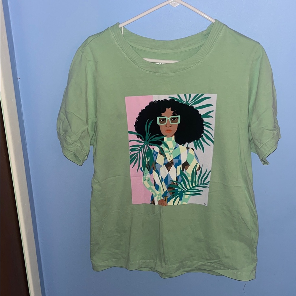 Karma Mint Green Graphic Tee